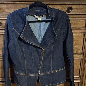 Nikki Minaj denim suit